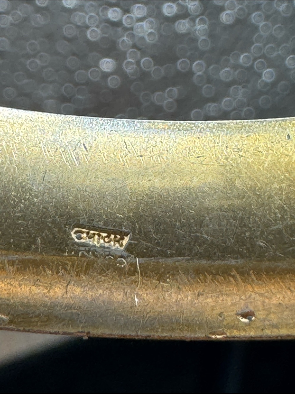 Vintage Mexico gold plate floral etched Engraved Bangle Bracelet - Women Jewelry - Picture 10 of 11